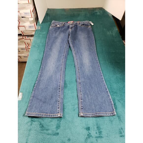 Old Navy Jeans Size 10 Womens Blue Stretch Pants Denim Mid Rise Bootcut NWT - Picture 1 of 13